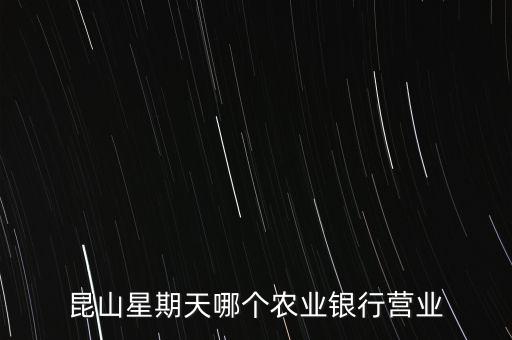 昆山星期天哪個(gè)農(nóng)業(yè)銀行營(yíng)業(yè)