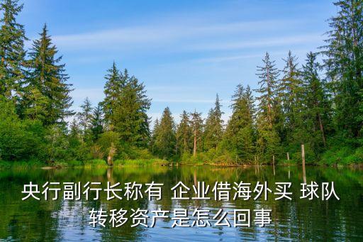 央行副行長稱有 企業(yè)借海外買 球隊(duì)轉(zhuǎn)移資產(chǎn)是怎么回事