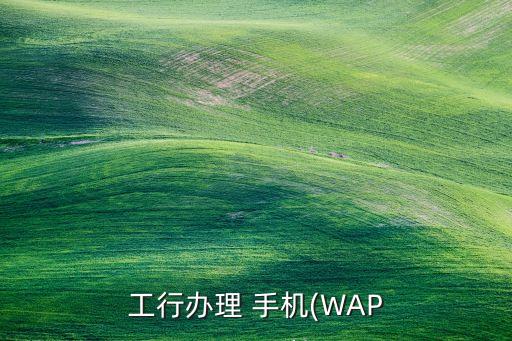 工行辦理 手機(WAP