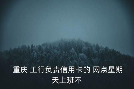  重慶 工行負(fù)責(zé)信用卡的 網(wǎng)點(diǎn)星期天上班不