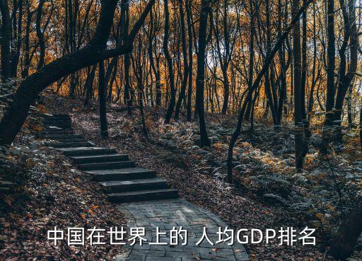 中國在世界上的 人均GDP排名