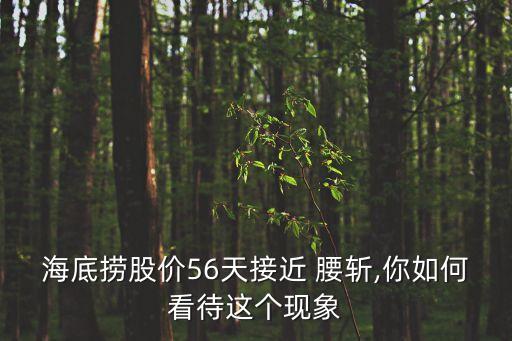 海底撈股價56天接近 腰斬,你如何看待這個現象