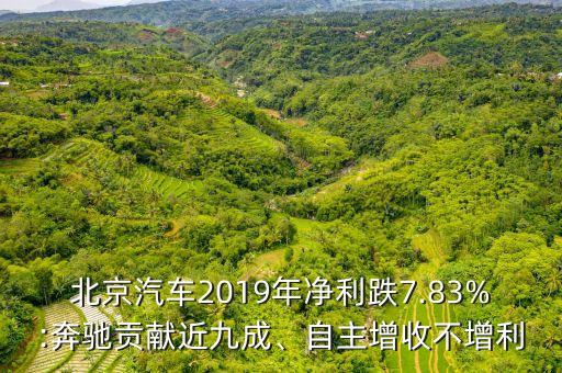 北京汽車(chē)2019年凈利跌7.83%:奔馳貢獻(xiàn)近九成、自主增收不增利