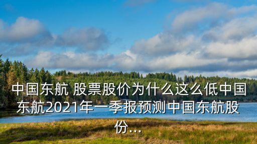 中國東航 股票股價(jià)為什么這么低中國東航2021年一季報(bào)預(yù)測中國東航股份...