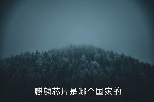  麒麟芯片是哪個(gè)國(guó)家的