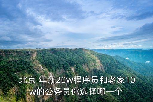  北京 年薪20w程序員和老家10w的公務(wù)員你選擇哪一個