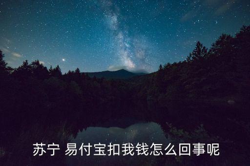  蘇寧 易付寶扣我錢(qián)怎么回事呢