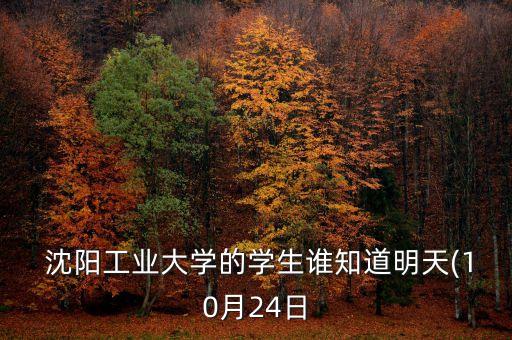  沈陽工業(yè)大學的學生誰知道明天(10月24日