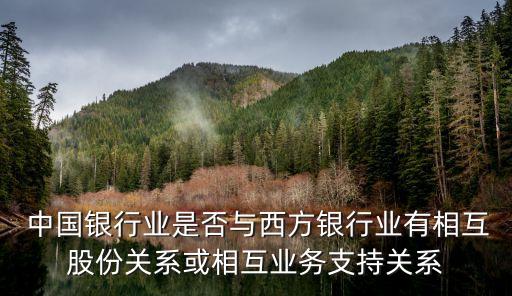  中國銀行業(yè)是否與西方銀行業(yè)有相互股份關(guān)系或相互業(yè)務(wù)支持關(guān)系