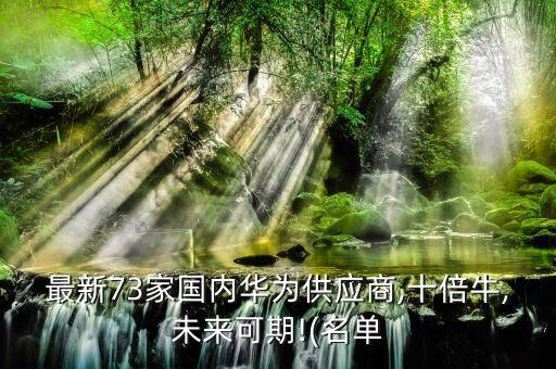 最新73家國內(nèi)華為供應(yīng)商,十倍牛,未來可期!(名單