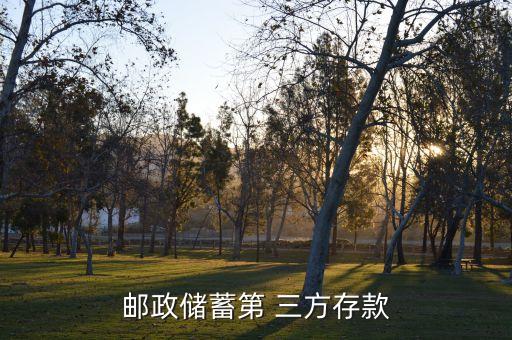 郵政儲(chǔ)蓄第 三方存款