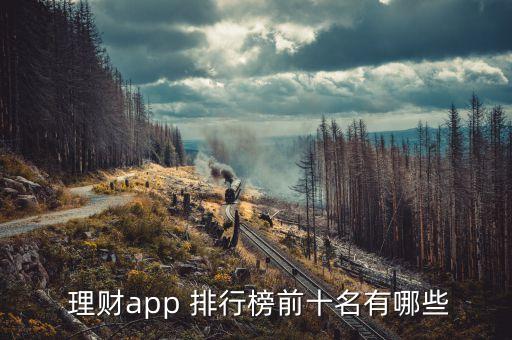  理財(cái)app 排行榜前十名有哪些