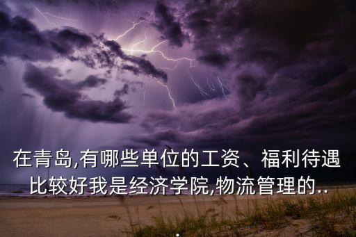 在青島,有哪些單位的工資、福利待遇比較好我是經(jīng)濟學院,物流管理的...