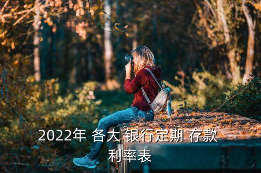 2022年 各大 銀行定期 存款 利率表