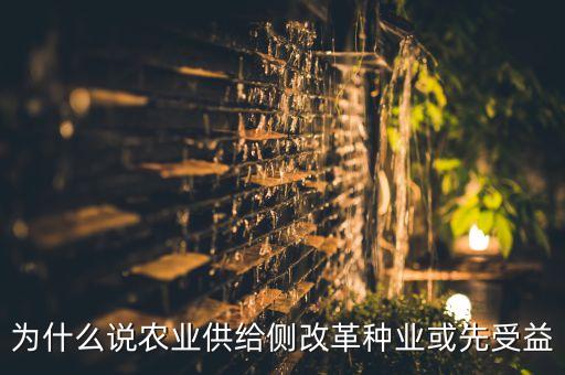 為什么說農(nóng)業(yè)供給側改革種業(yè)或先受益