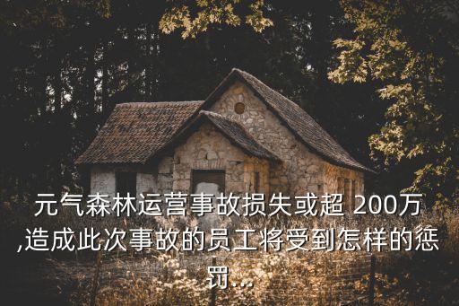 元氣森林運營事故損失或超 200萬,造成此次事故的員工將受到怎樣的懲罰...