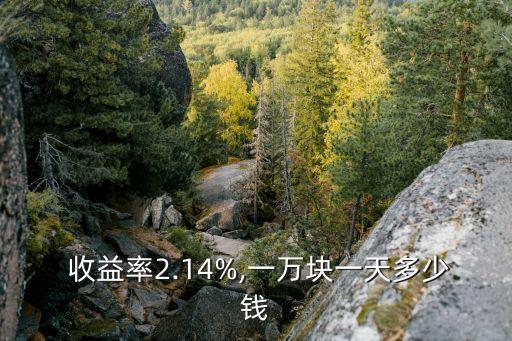  收益率2.14%,一萬(wàn)塊一天多少錢