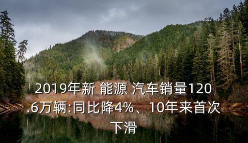 2019年新 能源 汽車銷量120.6萬輛:同比降4%、10年來首次下滑