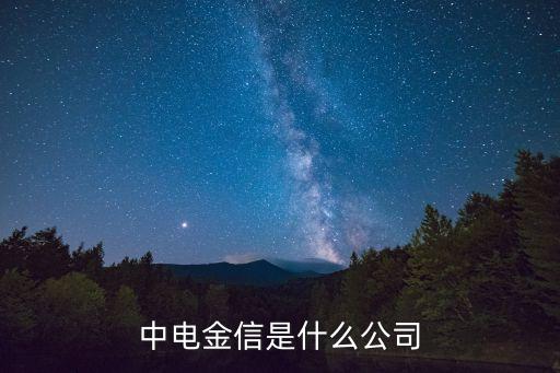 中電金信是什么公司