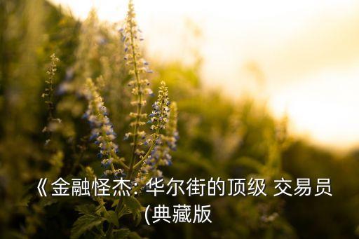 《金融怪杰: 華爾街的頂級 交易員(典藏版