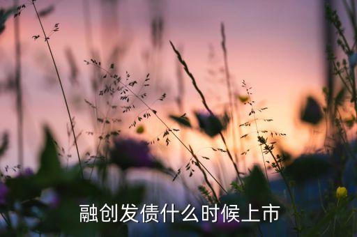  融創(chuàng)發(fā)債什么時候上市