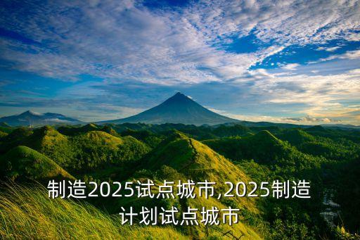 中國(guó)制造2025試點(diǎn)城市,2025制造計(jì)劃試點(diǎn)城市