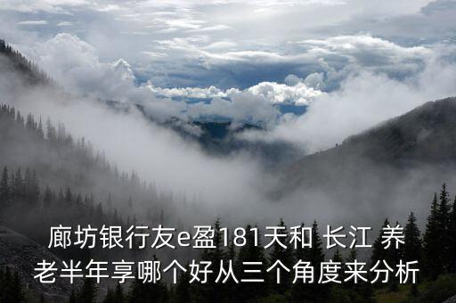 廊坊銀行友e盈181天和 長江 養(yǎng)老半年享哪個(gè)好從三個(gè)角度來分析