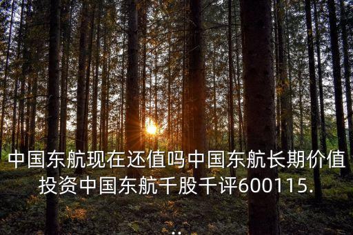 中國東航現(xiàn)在還值嗎中國東航長期價值投資中國東航千股千評600115...