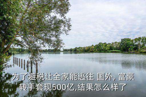 為了避稅讓全家能逃往 國外, 富豪轉(zhuǎn)手套現(xiàn)500億,結(jié)果怎么樣了