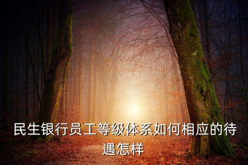  民生銀行員工等級(jí)體系如何相應(yīng)的待遇怎樣