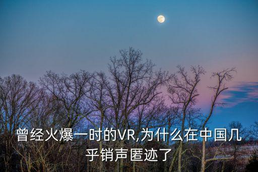 曾經(jīng)火爆一時的VR,為什么在中國幾乎銷聲匿跡了