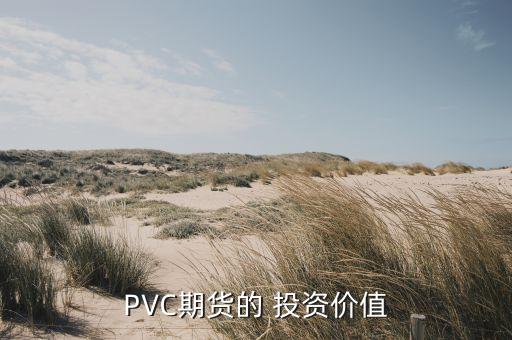 PVC期貨的 投資價值