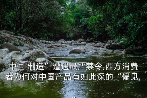 中國 制造”遭遇最嚴禁令,西方消費者為何對中國產(chǎn)品有如此深的“偏見...