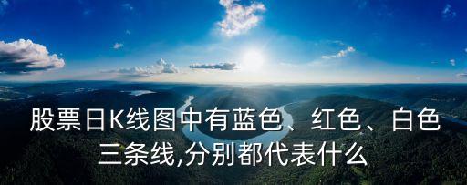  股票日K線圖中有藍(lán)色、紅色、白色三條線,分別都代表什么