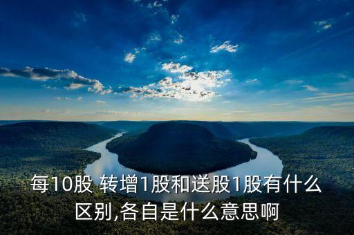 每10股 轉增1股和送股1股有什么區(qū)別,各自是什么意思啊