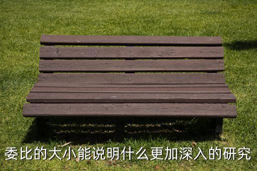 委比的大小能說(shuō)明什么更加深入的研究