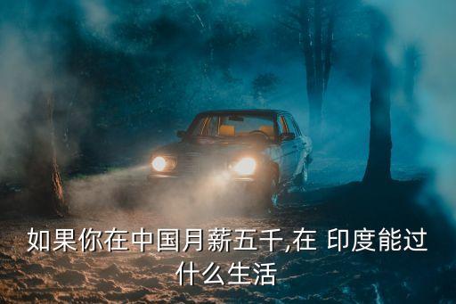 如果你在中國(guó)月薪五千,在 印度能過(guò)什么生活