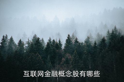 互聯(lián)網(wǎng)金融概念股有哪些