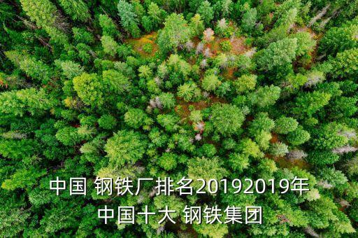 中國 鋼鐵廠排名20192019年中國十大 鋼鐵集團