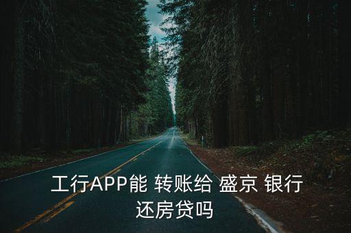  工行APP能 轉賬給 盛京 銀行還房貸嗎