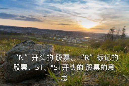 “N”開頭的 股票、“R”標記的 股票、ST、*ST開頭的 股票的意思