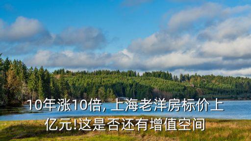 10年漲10倍, 上海老洋房標(biāo)價上億元!這是否還有增值空間