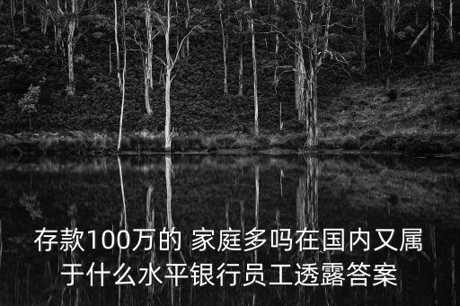 中國年收入過百萬家庭,2022年收入過百萬的人數