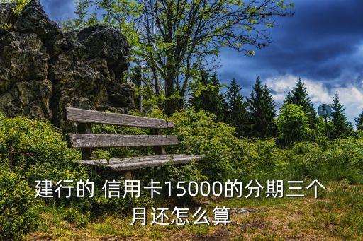 建行的 信用卡15000的分期三個(gè)月還怎么算