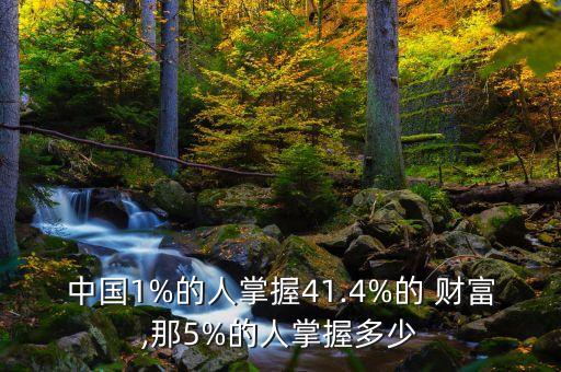 中國1%的人掌握41.4%的 財(cái)富,那5%的人掌握多少