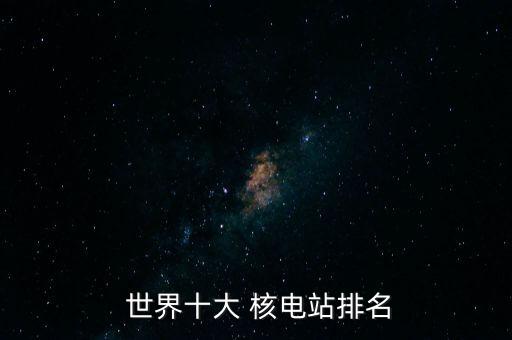  世界十大 核電站排名