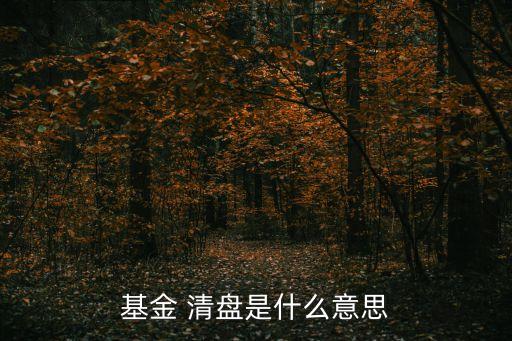 分級(jí)基金會(huì)清盤(pán)嗎,什么樣的基金會(huì)被清盤(pán)