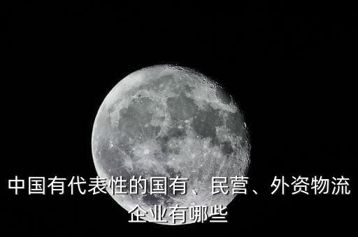 中國有代表性的國有、民營、外資物流企業(yè)有哪些