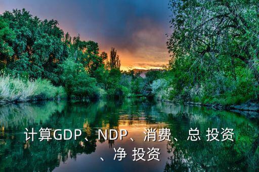 計(jì)算GDP、NDP、消費(fèi)、總 投資、凈 投資