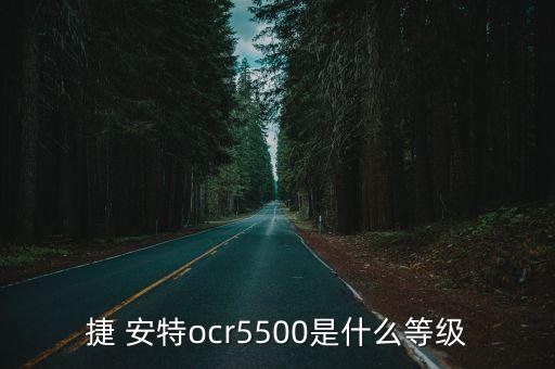 捷 安特ocr5500是什么等級